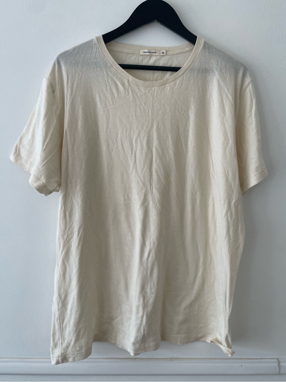 Industry of All Nations Unbleached/Undyed 100% Organic Indian Cotton Tee Size XL